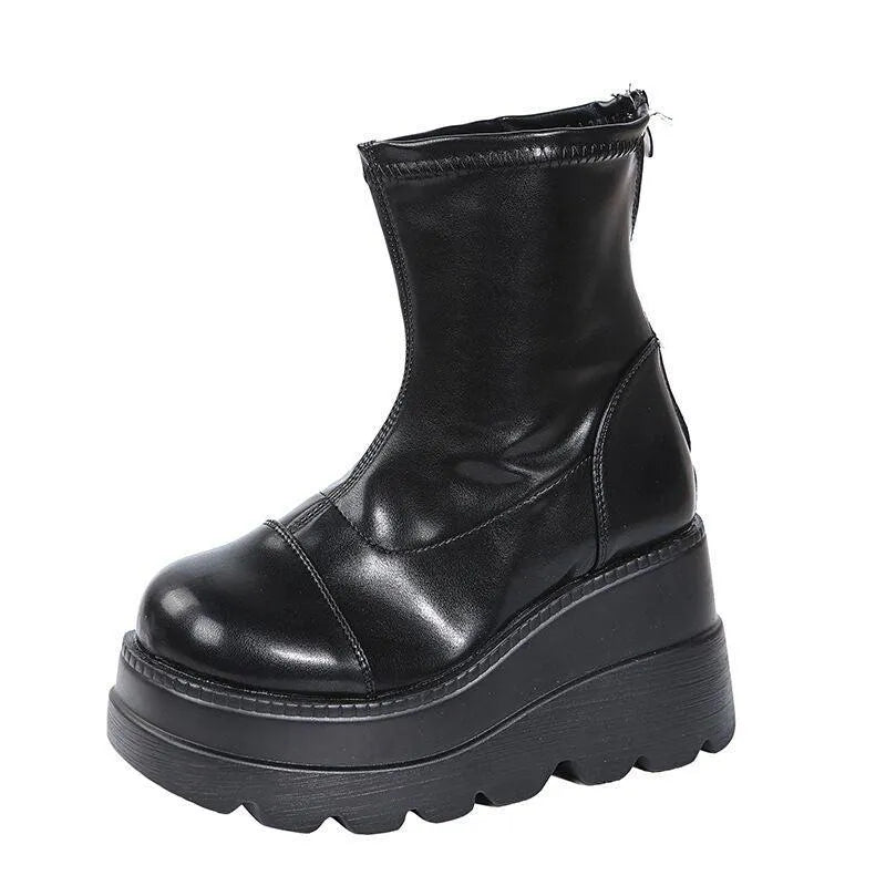 Levoire | Bottes à talons hauts avec fermeture éclair Mode Noir