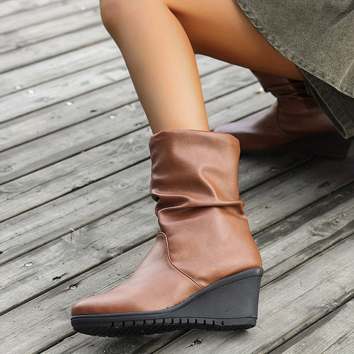 Levoire | Bottes Retro Femme À Talons Épais Et Semelle Antidérapante