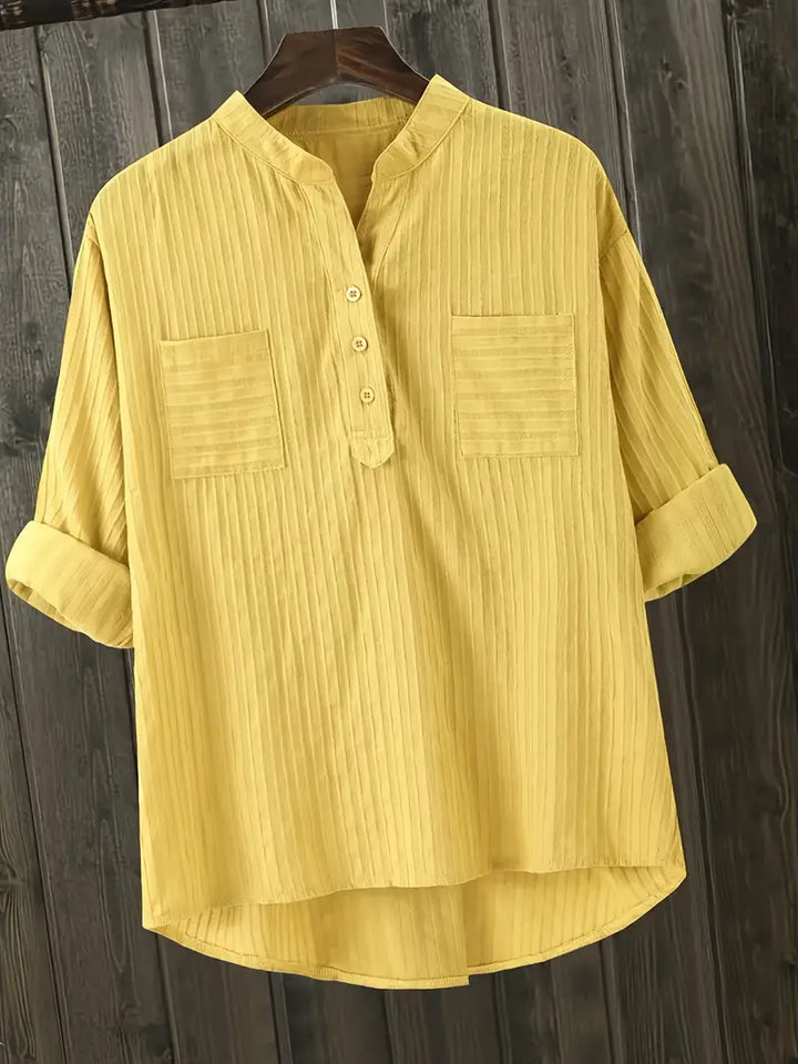 Levoire | Chemise En Lin Pour Femmes Jaune