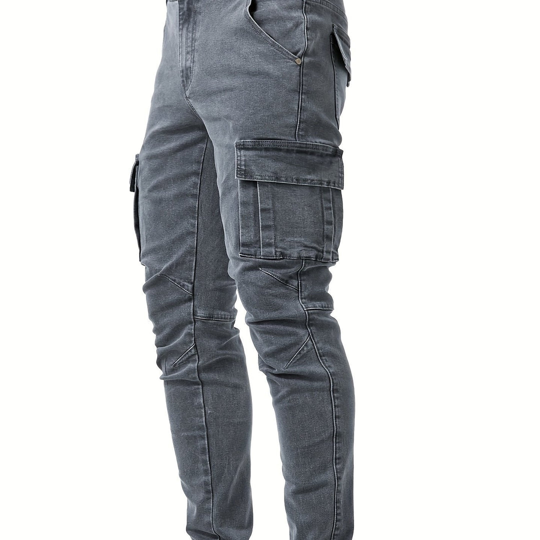 Levoire | Pantalons Cargo Slimfit En Denim Stretch