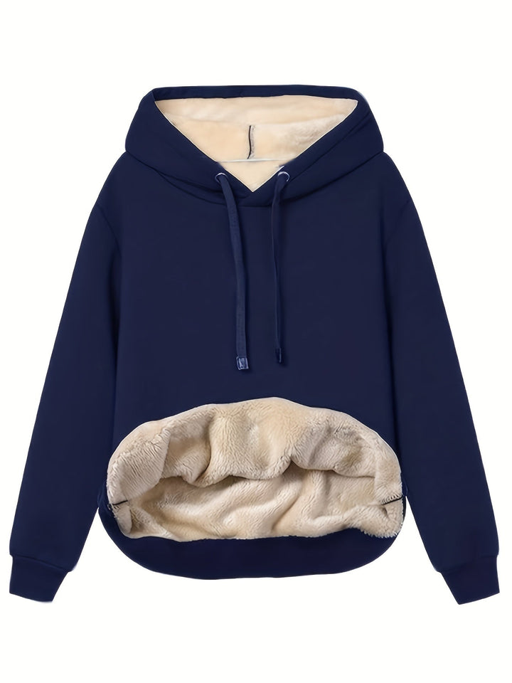 Levoire | Pull À Capuche En Polaire Bleu foncé
