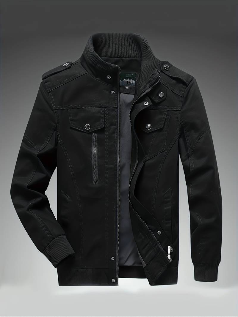 Levoire | Veste Rétro Pour Hommes Noir