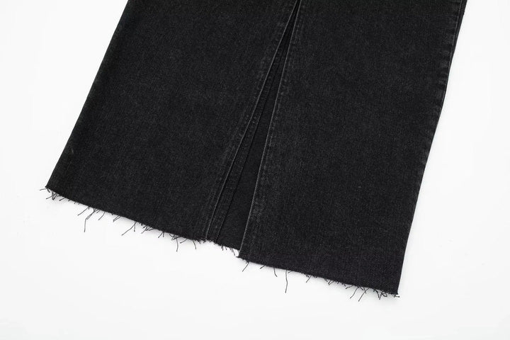 Levoire | Jupe avec design fendu et double poche à taille haute