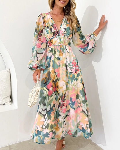 Levoire | Robe Maxi Boho À Fleurs