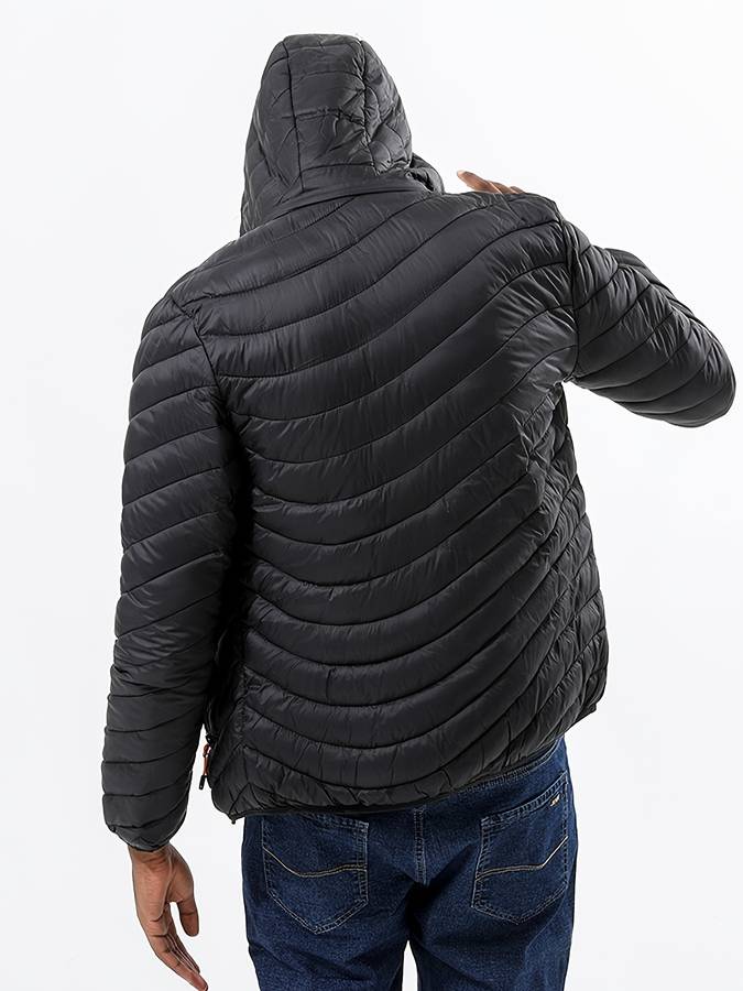 Levoire | Veste à capuche zippée avec poches à manches longues chaudes