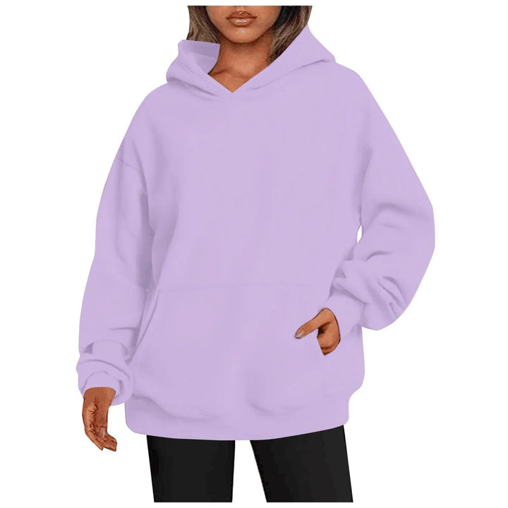 Levoire | Sweat à capuche pour femmes avec poches Violet clair