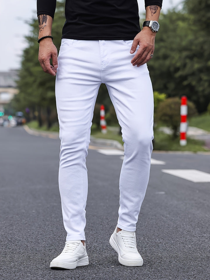 Levoire | Slim Fit Stretchdenim Jeans Blanc