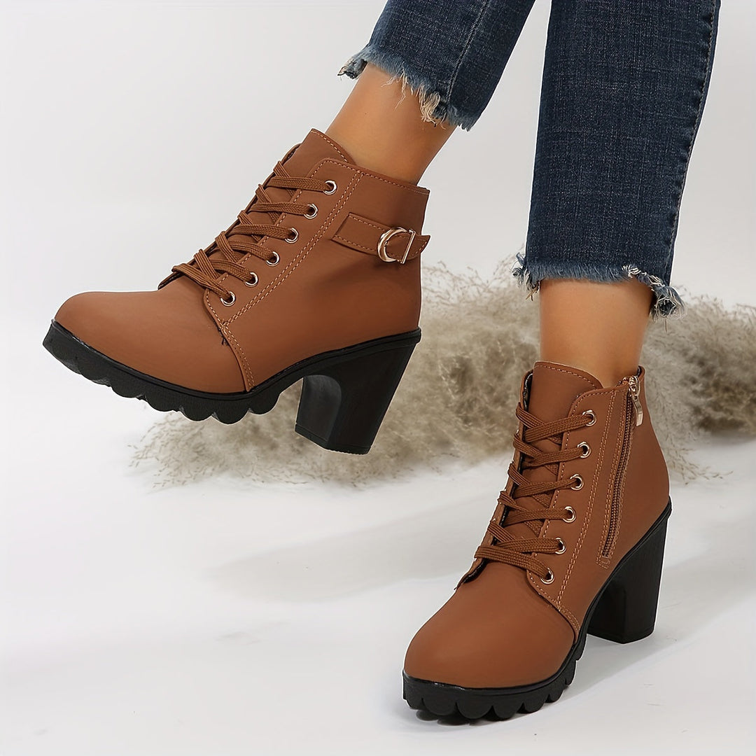 Levoire | Bottes à talons hauts Café