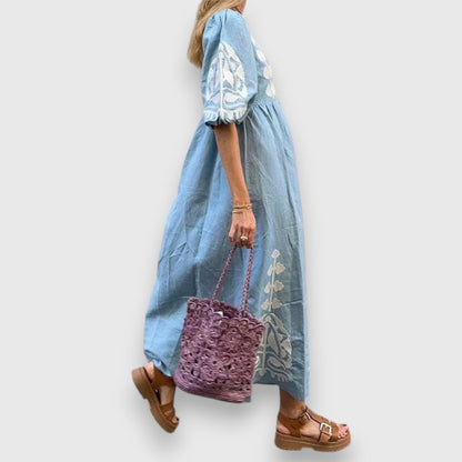 Levoire | Flieendes Maxi Robe Avec Détails