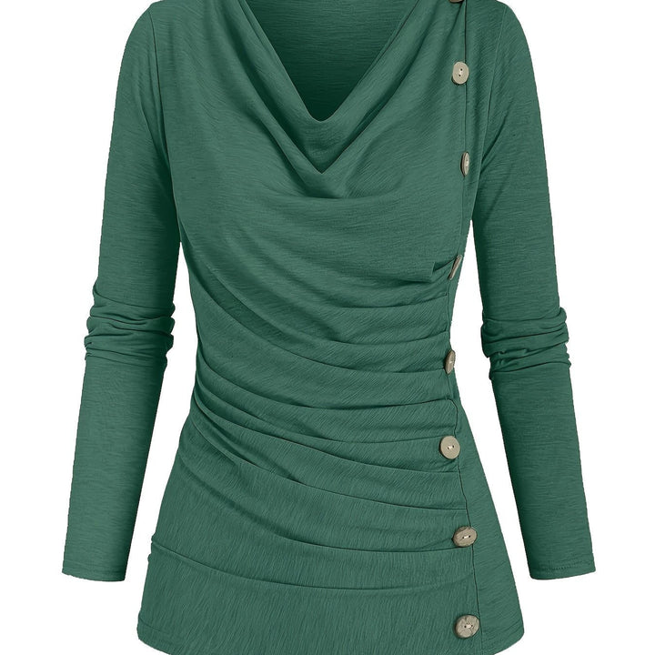 Levoire | Top Tricot Uni Avec Col Et Satin Légumes