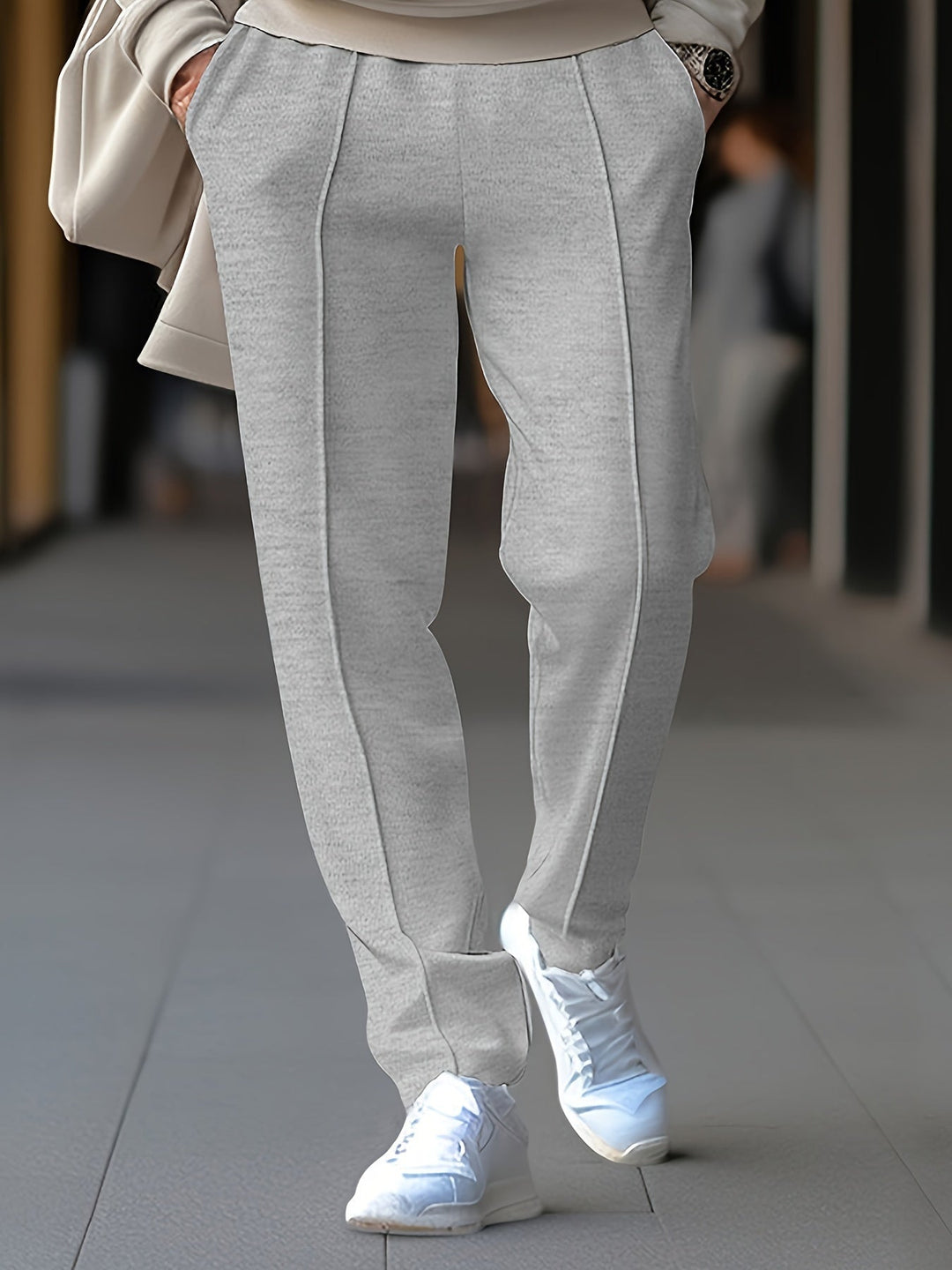 Levoire | Pantalons De Sport Pour Hommes Confortables Avec Cordon Et Poches gris