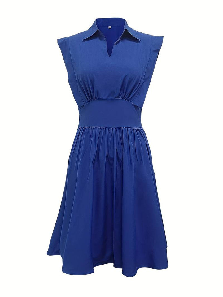Levoire | Robe À Volants Avec Taille Fine Et Col