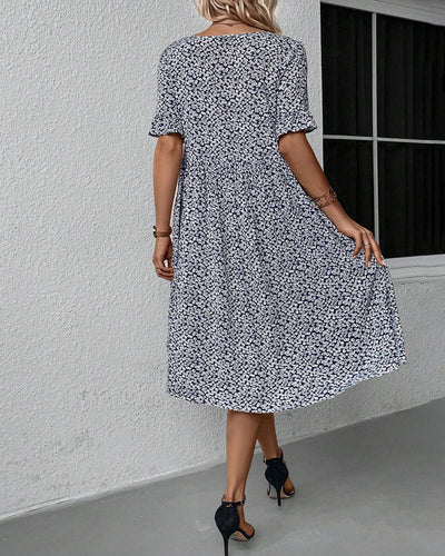Levoire | Robe Midi Élégante Pour Femmes À Fleurs