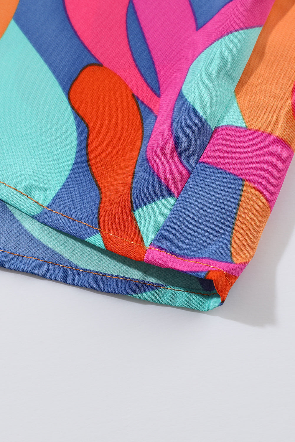 Levoire | Robe Wrap À Manches Longues Et Imprimé Abstrait Vivant Pour Femmes