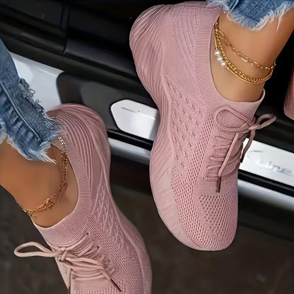 Levoire | Chaussures de sport respirantes et confortables en tricot Rosa