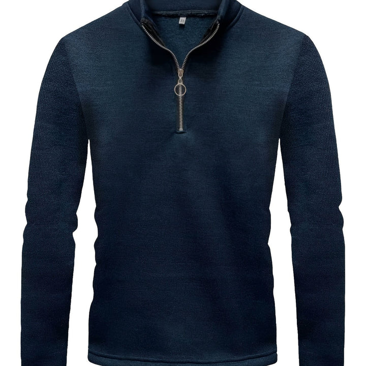 Levoire | Costumes En Tricot Pour Hommes Avec Zip À Mi-Hauteur Et Col Montant