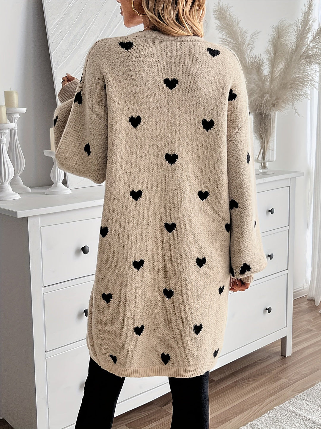 Levoire | Rennot Prestige Shirt Heart Pattern Long Cardigan
