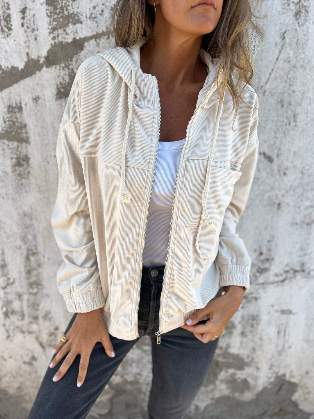 Levoire | Sweat À Fermeture Éclair Blanc