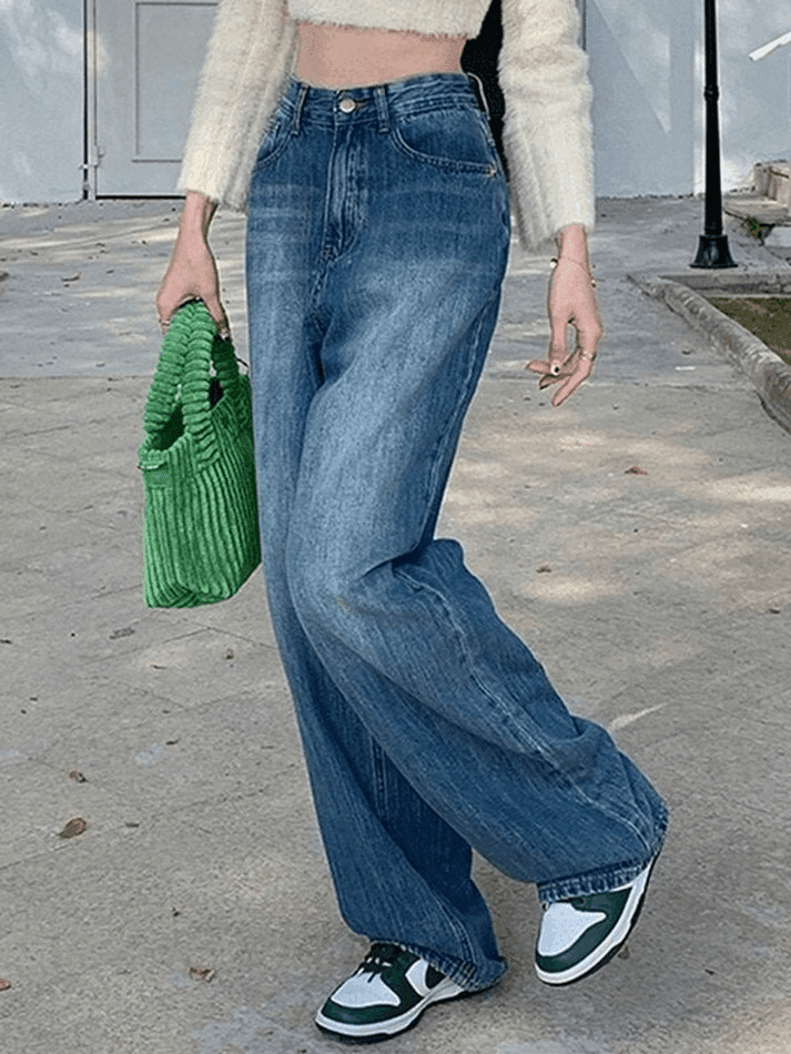 Levoire | Jeans Boyfriend Baggy En Denim Lavé