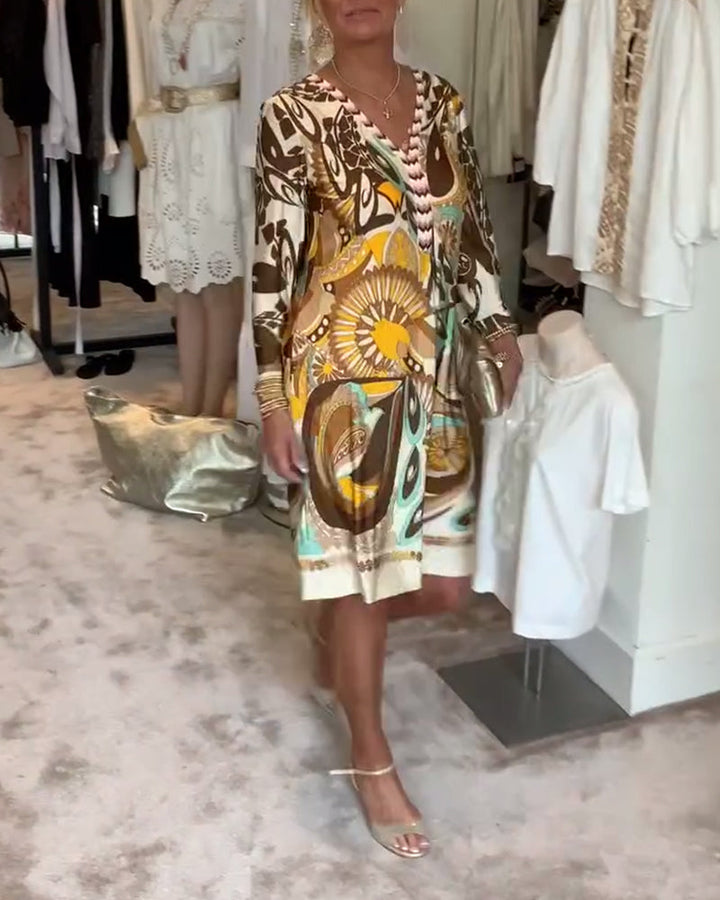 Levoire | Robe Vintage À Imprimé