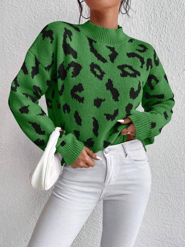 Levoire | Top à motifs léopard Vert