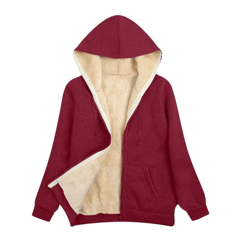 Levoire | Sweat à capuche en fausse fourrure Rot