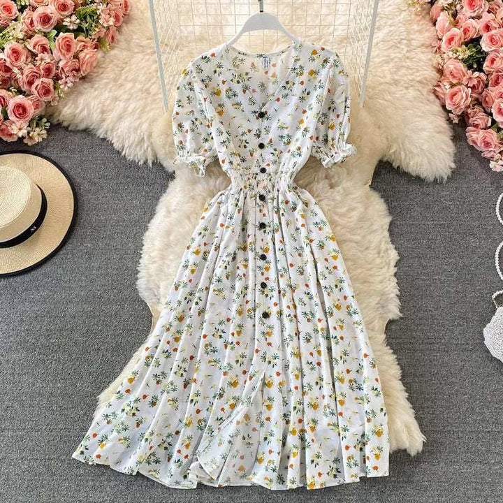 Levoire | Robe femme à manches courtes Blanc Une taille