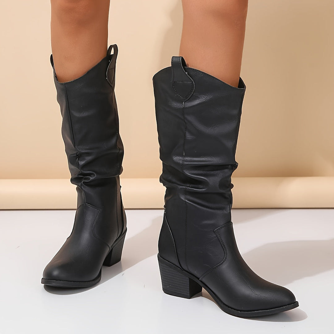 Levoire | Bottes Cowboy Rétro Pour Femmes Noir 39