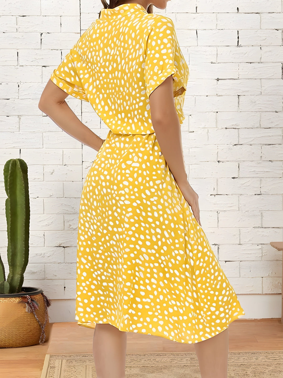 Levoire | Femme Robe Élégante À Cordon Imprimé