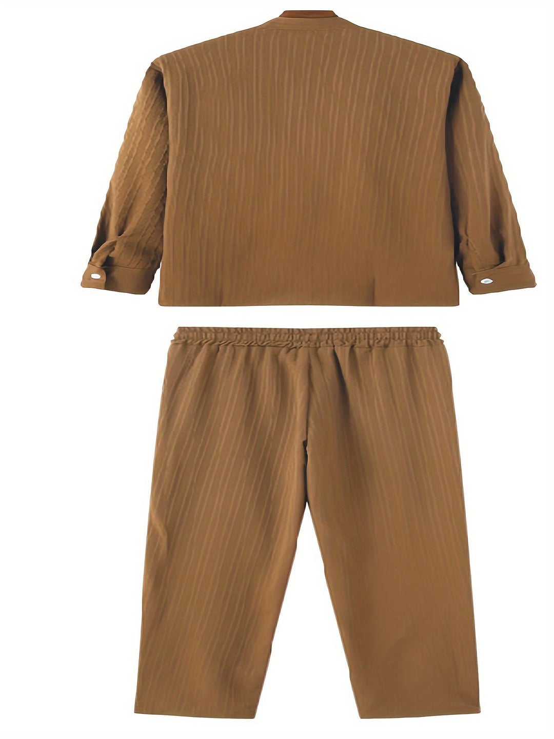 Levoire | T-Shirt À Manches Longues Unicolore Et Pantalons De Survêtement