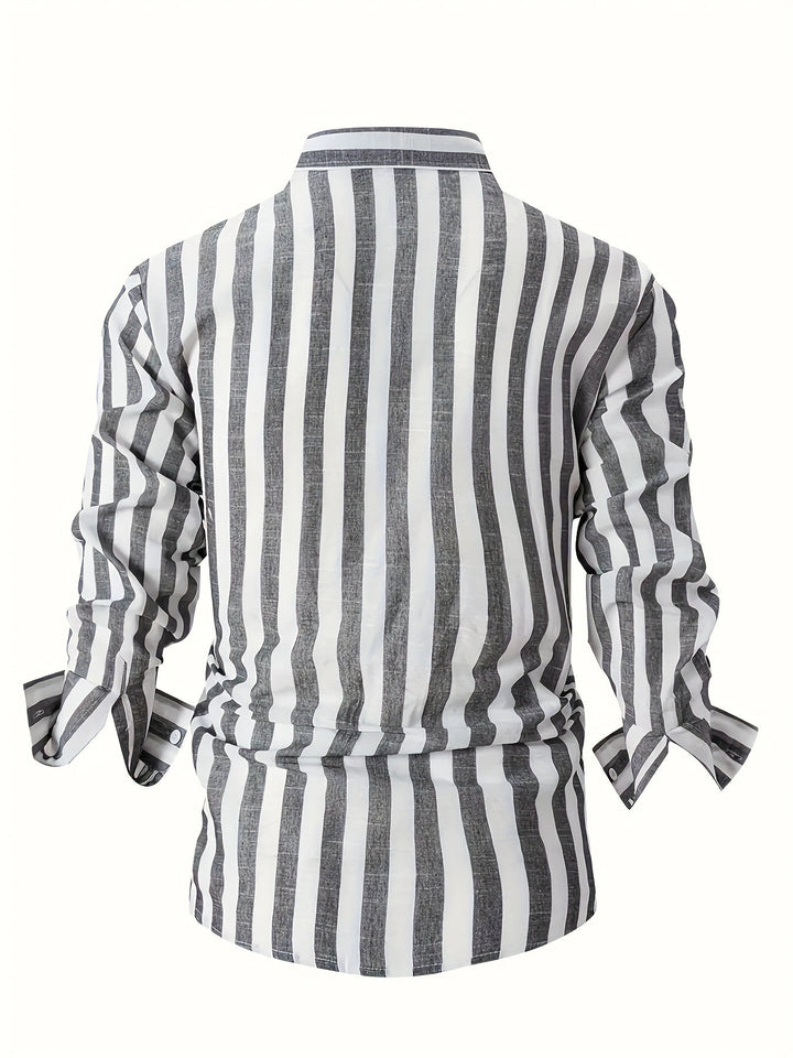 Levoire | Chemise À Manches Longues Rayée Pour Homme