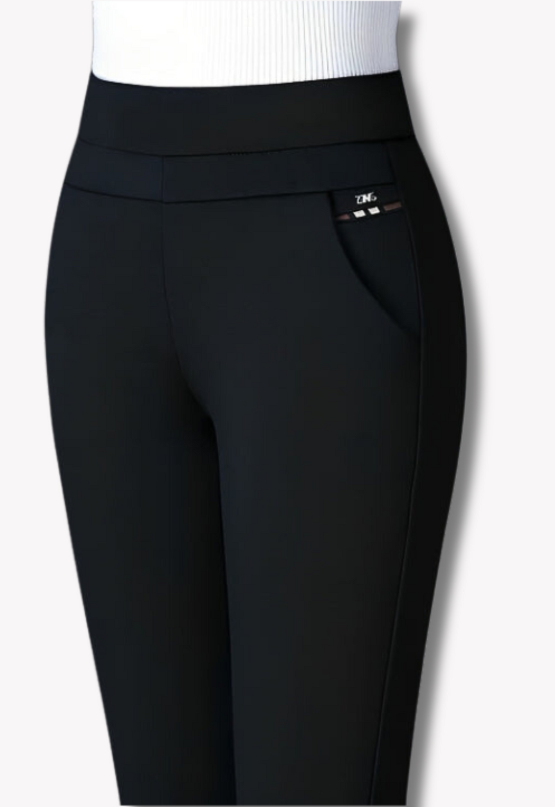 Levoire | Pantalons extensibles pour femmes Noir