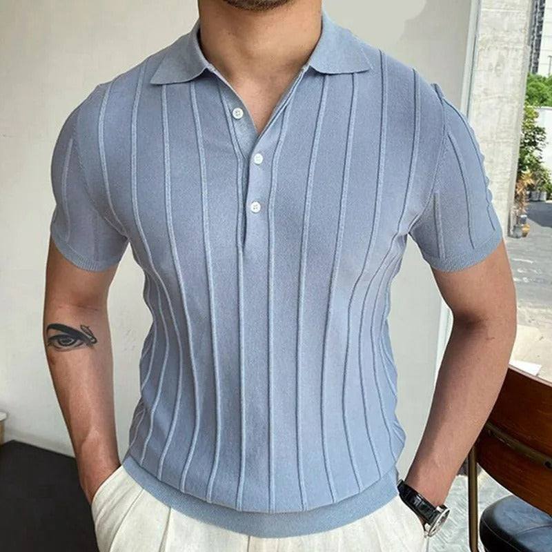 Levoire | Polo à manches courtes avec Tissu respirant et Style minimaliste pour le Printemps