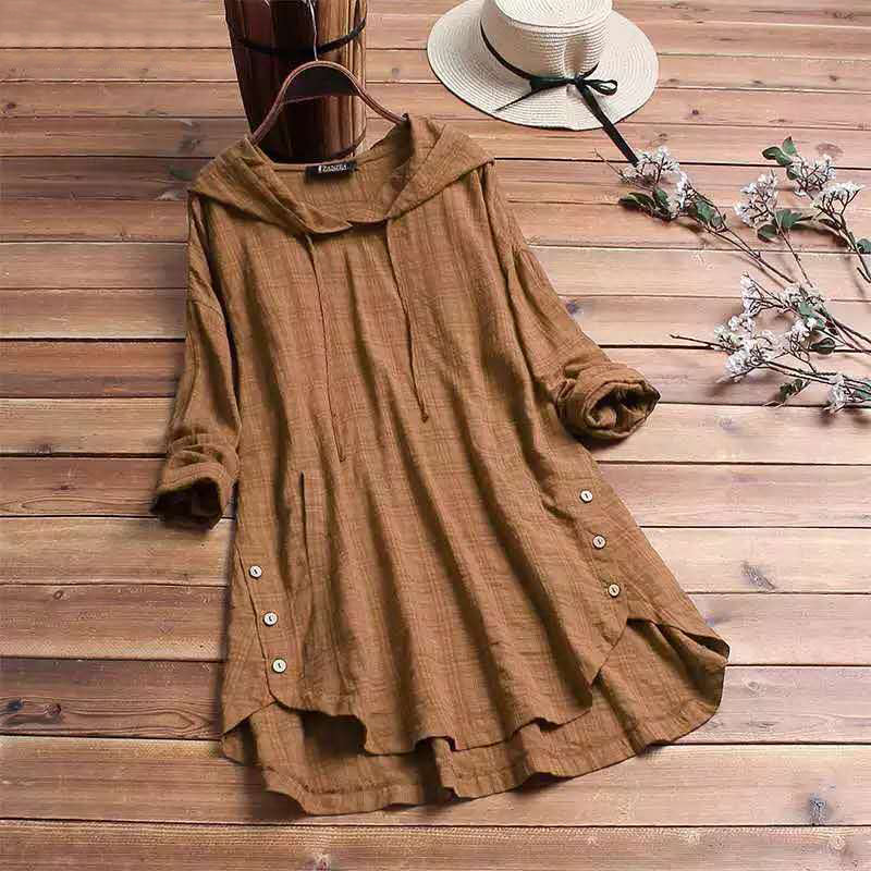 Levoire | Ternet Blouse Avec Capuche - Style Quotidien Convivial Kaki