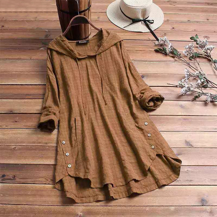 Levoire | Ternet Blouse Avec Capuche - Style Quotidien Convivial Kaki