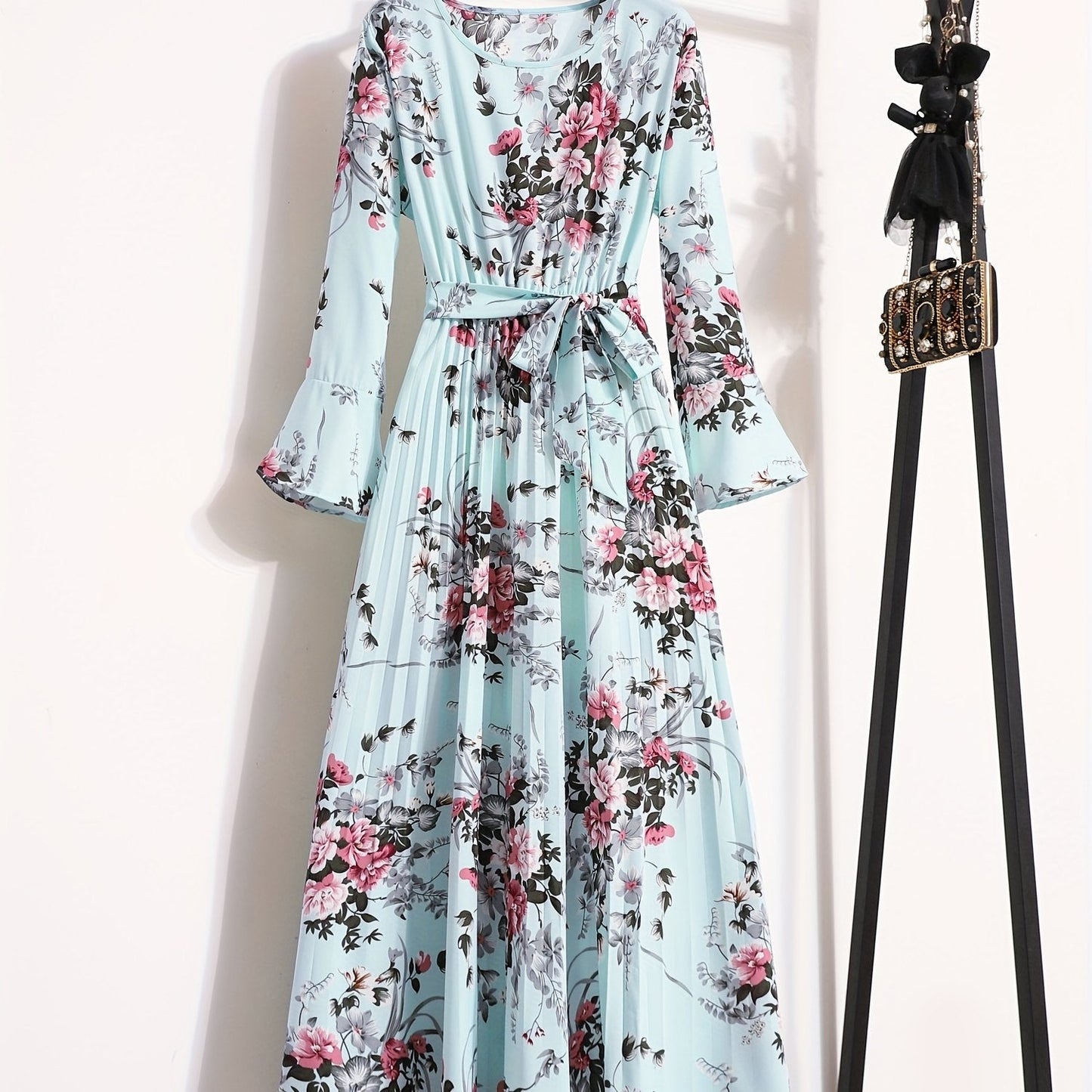 Levoire | Robe Maxi À Motifs Floraux Et À Manches Longues