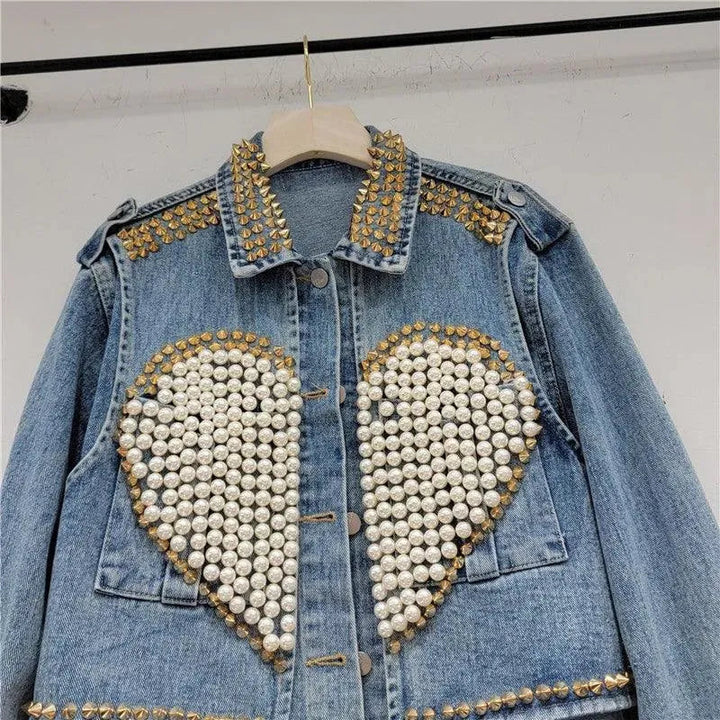 Levoire | Giaccha short en jean à pois