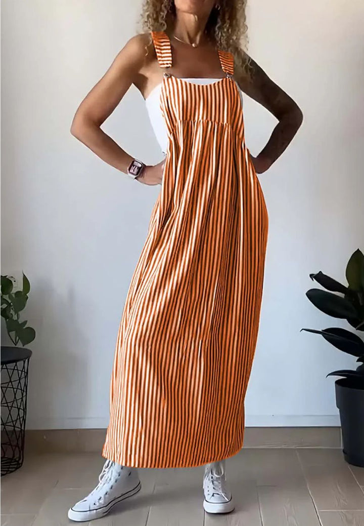 Levoire | Costume décontracté à rayures Orange