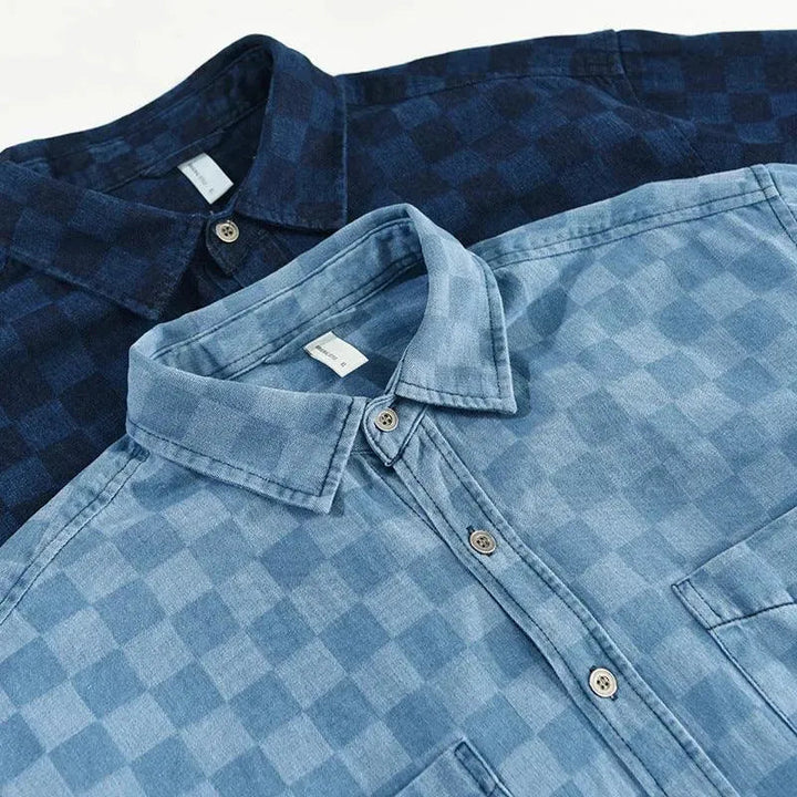 Levoire | Chemise en denim courte dans un style décontracté
