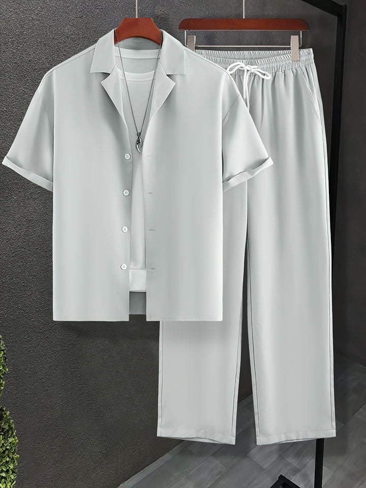 Levoire | Été Homme Tenue Gris et blanc.