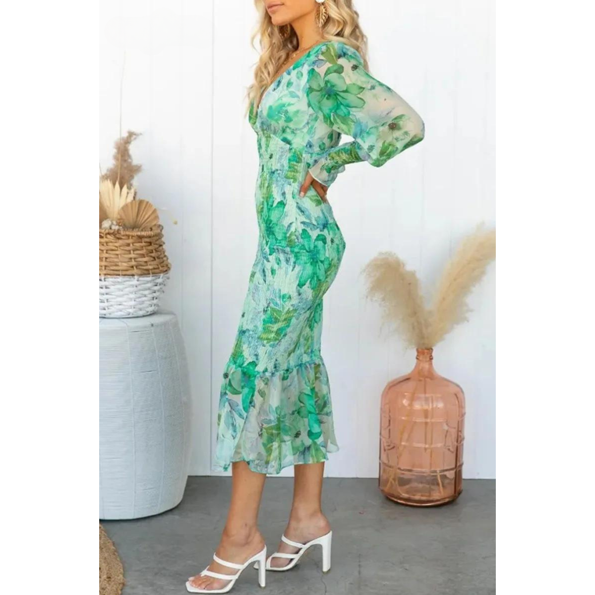 Levoire | Robe Midi À Imprimé Floral