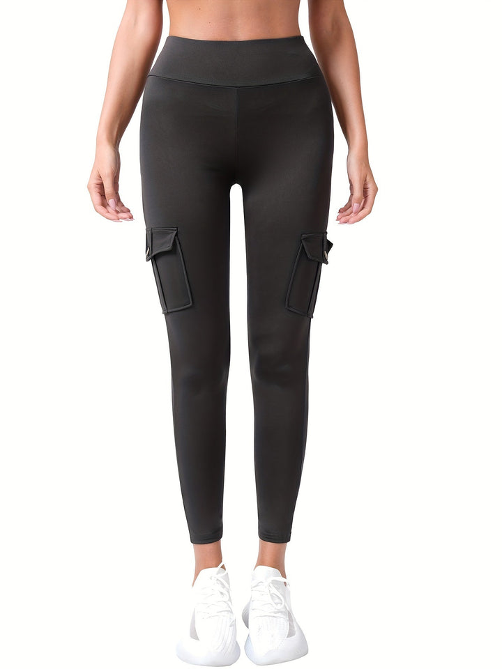 Levoire | Pantalons De Yoga Stretch Élégants À Taille Haute Et Avec Plusieurs Poches