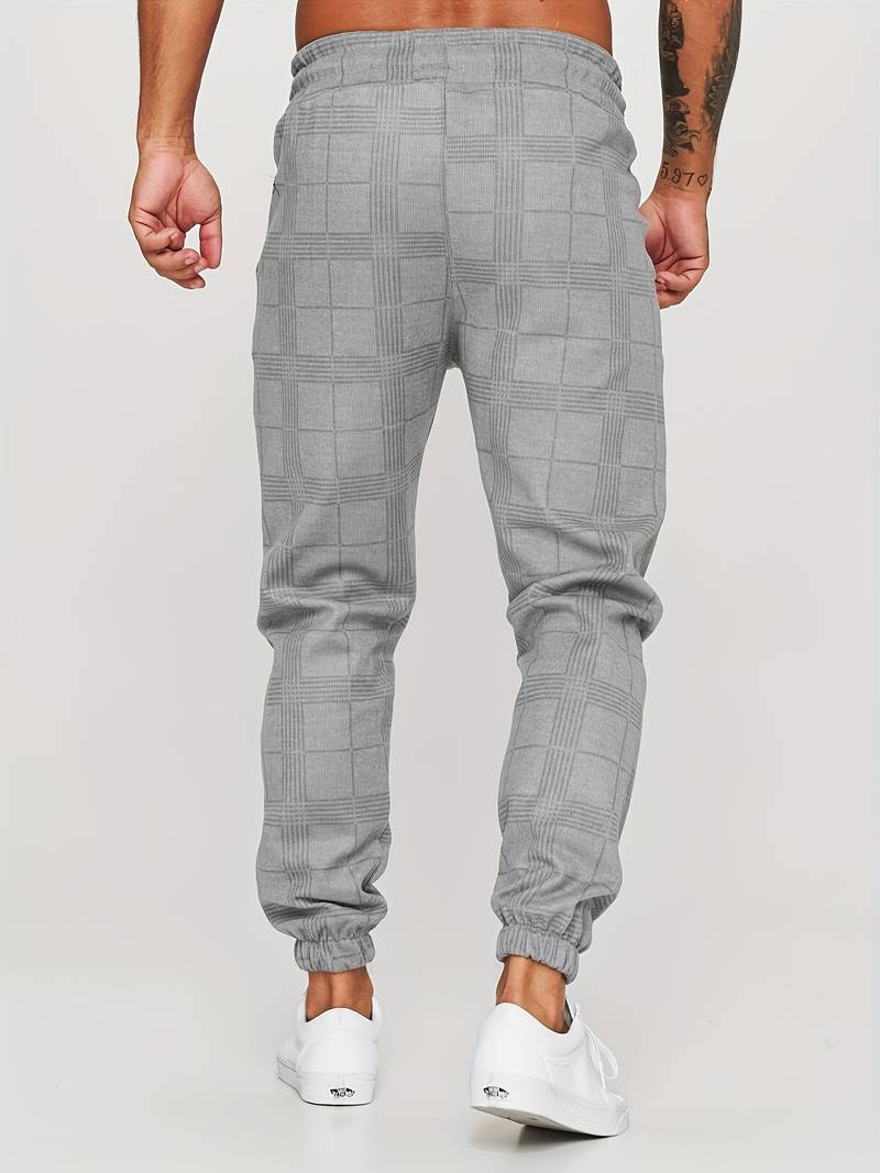 Levoire | Pantalon de course à slim fit à pois pour hommes