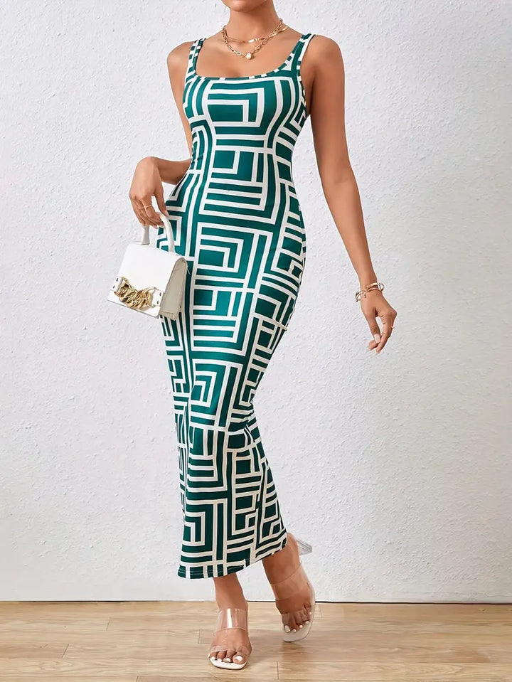 Levoire | Robe Élégante Avec Ourlet En Forme De Sirène Vert