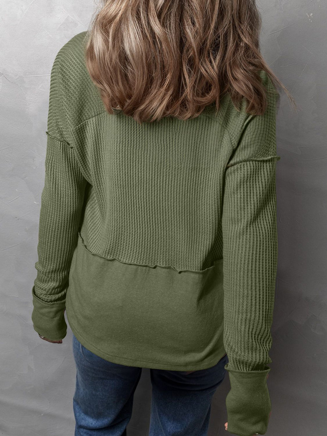 Levoire | T-shirt à manches longues en tricot waffle