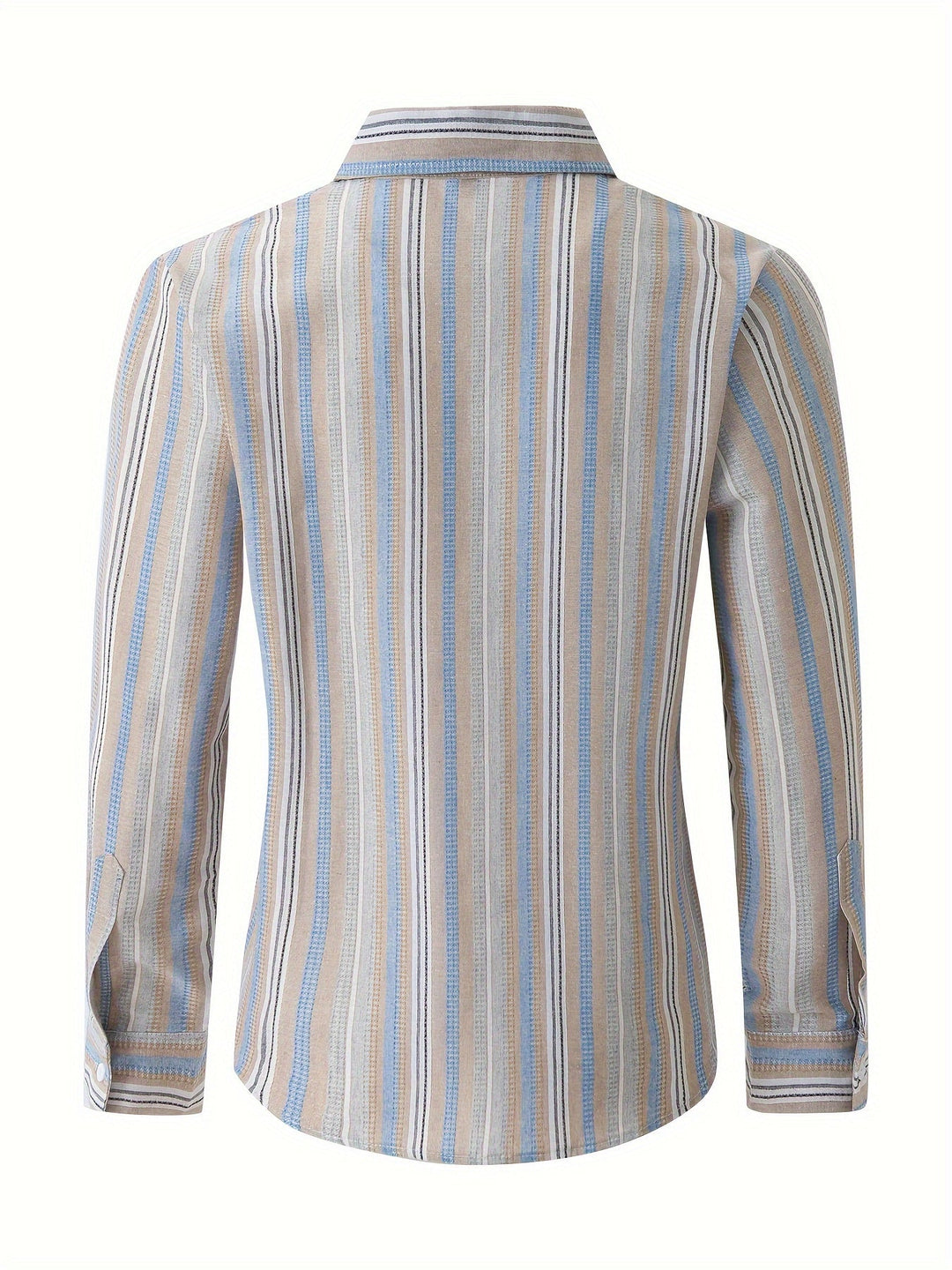 Levoire | Chemise En Coton Lin Rayée Pour Hommes Pour Un Look Décontracté