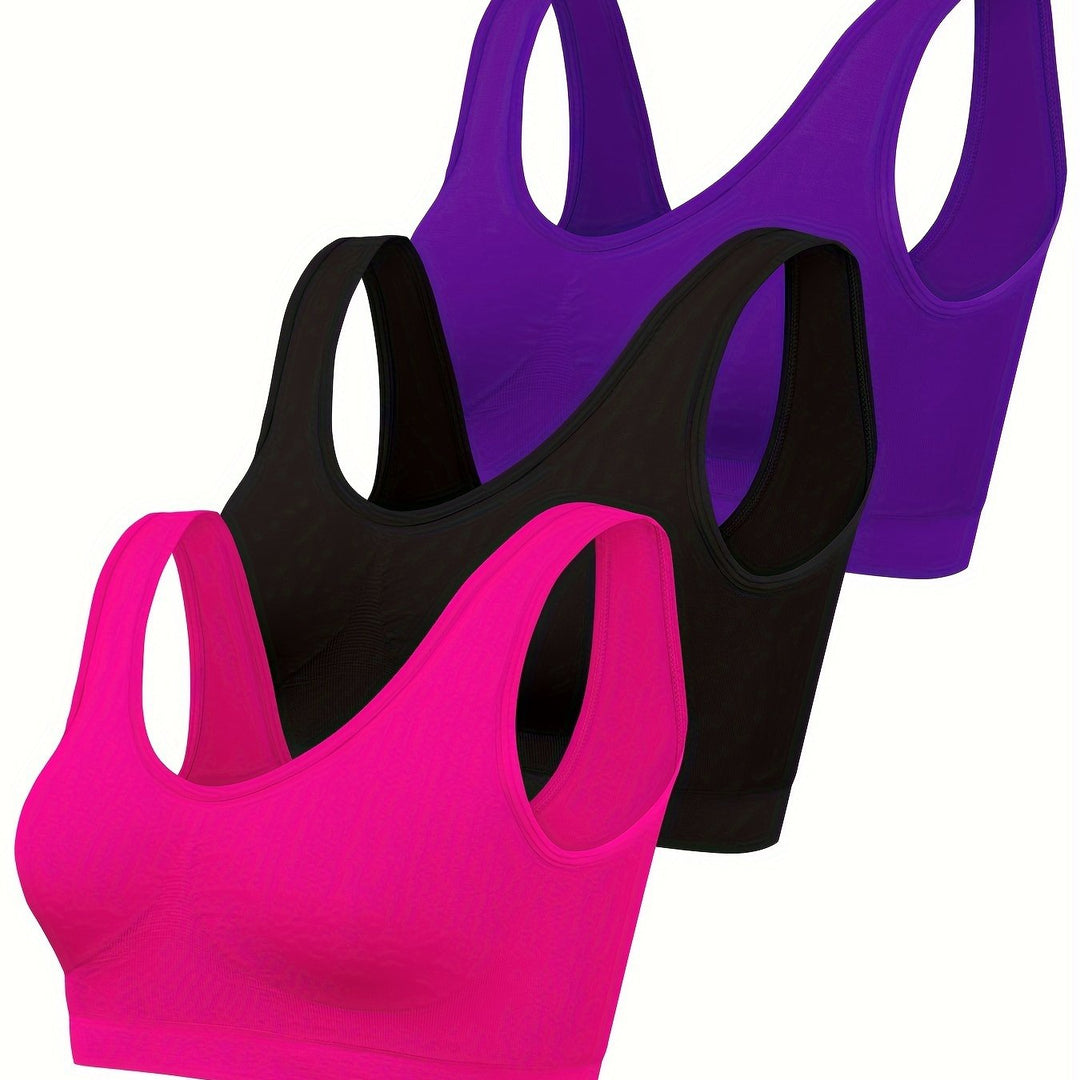 Levoire | Série 3 Tanktopia Unis Et Brassière De Sport Sans Coutures
