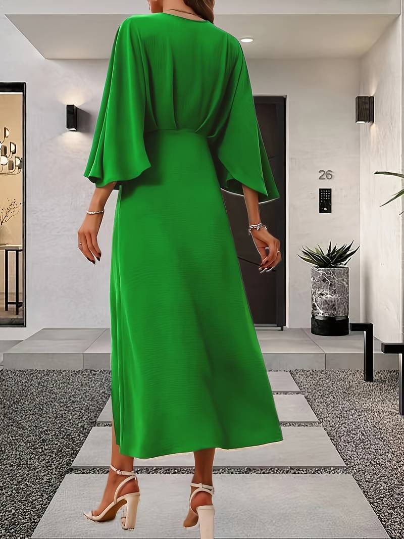 Levoire | Robe À Ligne A Avec Des Manches À Volants