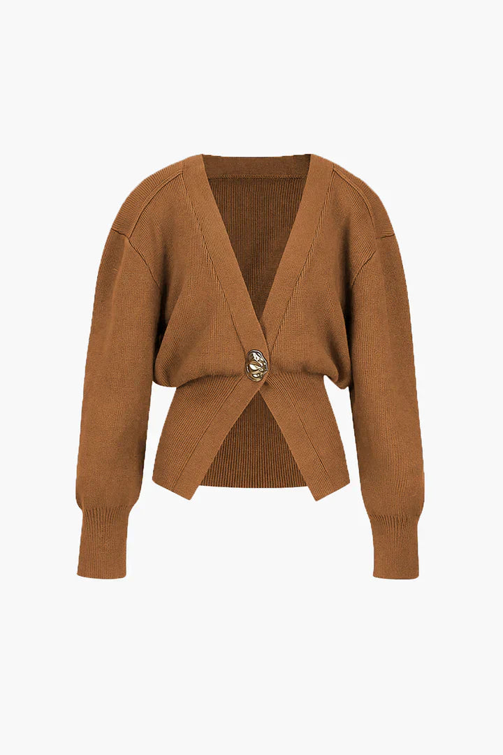 Levoire | Gilet Tricoté Au Cou Orange