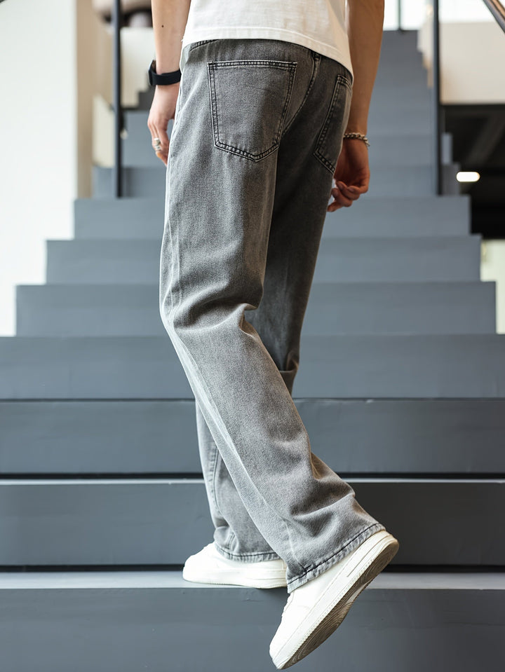 Levoire | Jeans Pour Hommes Classiques Avec Jambes Droites Et Poches